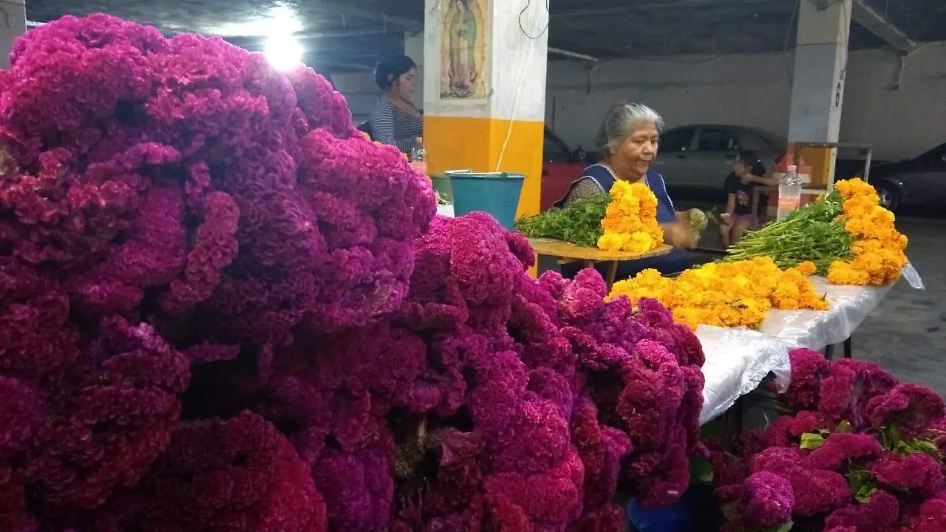 flores dia de muertos